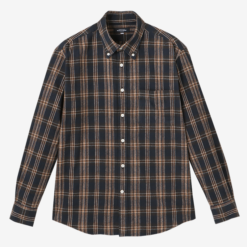 綿100%】起毛チェックカジュアルシャツ | TEIJIN MEN'S SHOP