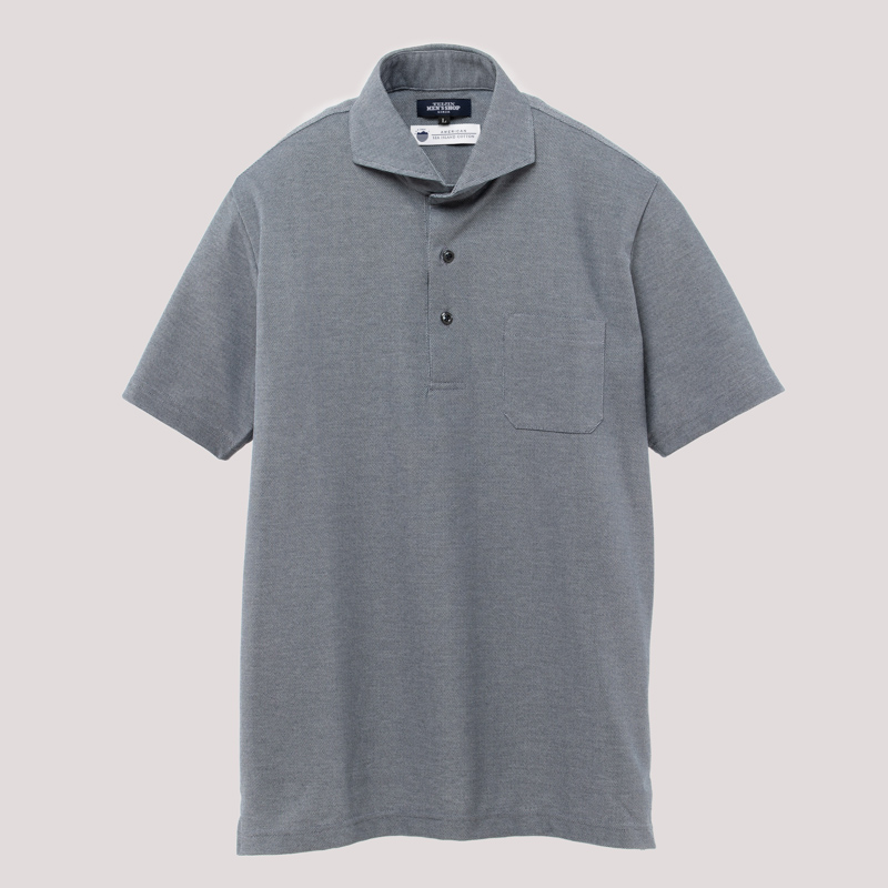 T T Y aCIRCOLO 1911 鹿の子 ポロシャツ XL グレー POLO RALPH LAUREN ポロシャツ XL グレー コットン 鹿の子